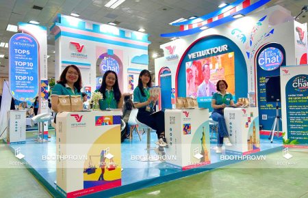 Mẫu gian hàng đẹp – Bí quyết thu hút khách hàng tại mọi triển lãm