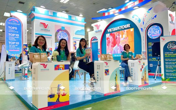 Mẫu gian hàng đẹp – Bí quyết thu hút khách hàng tại mọi triển lãm