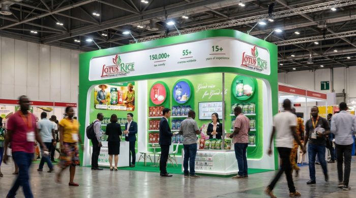 Thiết Kế Thi Công Gian Hàng Triển Lãm Ngành Thực Phẩm – Yếu Tố Tạo Nên Sự Khác Biệt Tại Triển Lãm